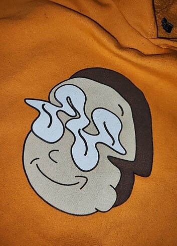 l Beden turuncu Renk Oversize sweatshirt Rick and Morty