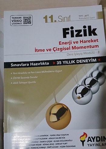11. Sınıf Fizik Sınav Hazırlık Kitabı - Görsel 2