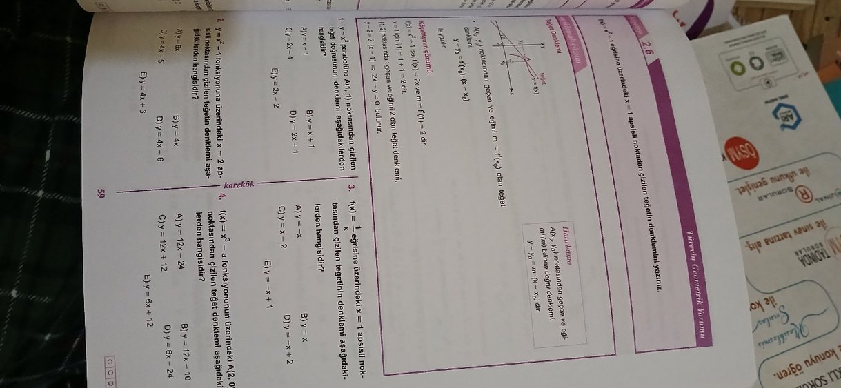 AYT Hazırlık Türev Sınav Kitabı - Görsel 3