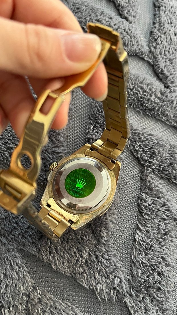 Altın Renkli Klasik Erkek Kol Saati - Görsel 2