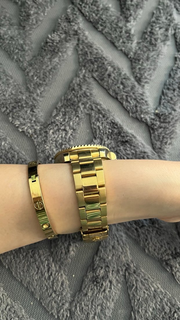 Altın Renkli Klasik Erkek Kol Saati - Görsel 4