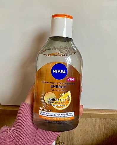 Nivea Nivea Energy Micellar Makyaj Temizleme Suyu