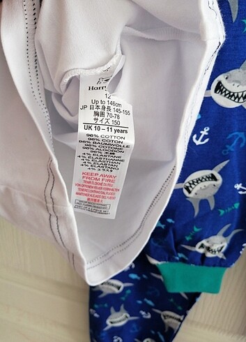 11-12 Yaş Beden Pijama takımı