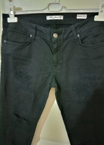 Siyah yırtmaclı Jean  - Görsel 6