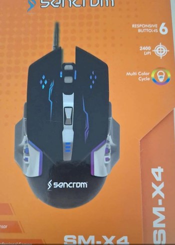 Sencrom SM-X4 Kablolu Siyah Gaming Mouse