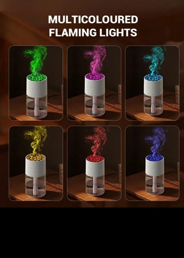 Kablolu üründür sıfırdır hava nemlendirici ışıklı  - Görsel 3