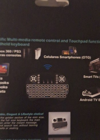 Küçük Kablosuz Mini Klavye ve Touchpad - Görsel 3