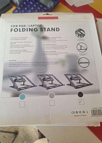 Ayarlanabilir Katlanabilir Laptop ve Tablet Standı 3lu gelir - Görsel 3