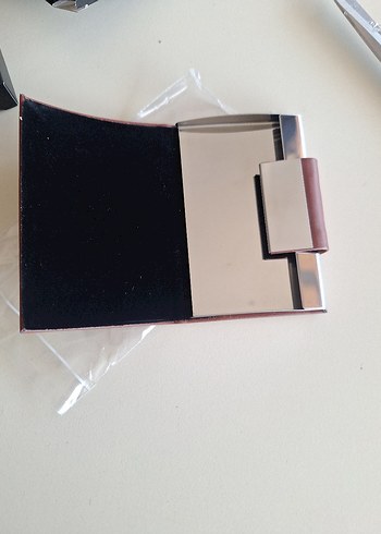 Minimalist Parlak Kahverengi kartvizitlik2 adet - Görsel 2