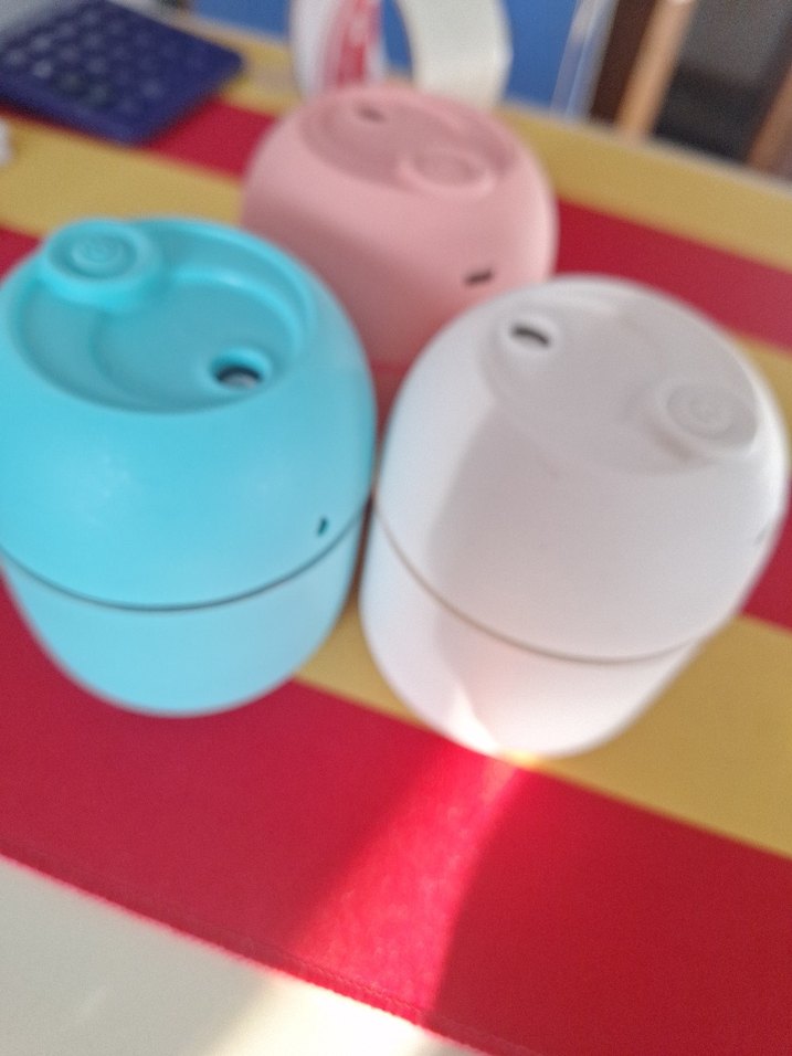 Renkli Mini Hava Temizleyici ve Nemlendirici 3 adet - Görsel 2