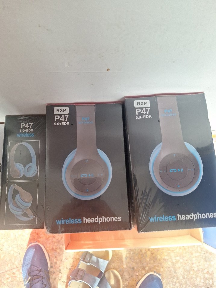 P47 Kablosuz Siyah Kulaklık Bluetooth 5.0+EDR - Görsel 2