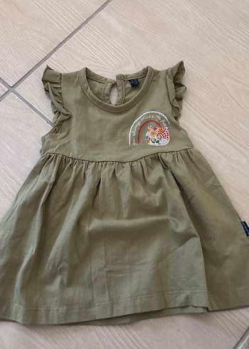 Mini World Kız Çocuk Fırfırlı Salaş Elbise 6-9 aylık