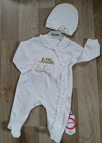 Nakışlı Pamuklu Bebek Tulumları - Görsel 3
