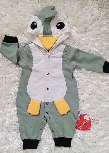 Kapüşonlu Bebek Tulum - Görsel 2