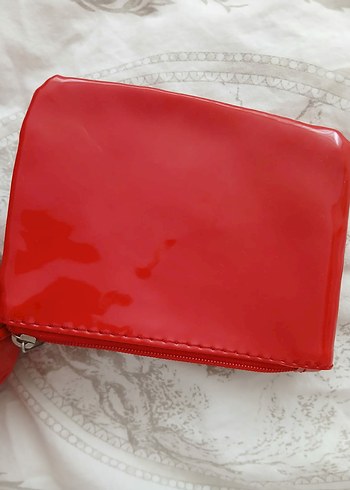 Kırmızı Rugan Püsküllü Kadın Çanta - Görsel 4