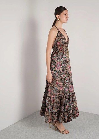 İPEK Uzun Elbise - Görsel 5