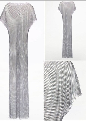 ful taşlı  Uzun  Elbise - Görsel 8