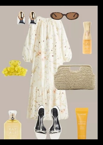 H&M DESENLİ ELBİSE - Görsel 5