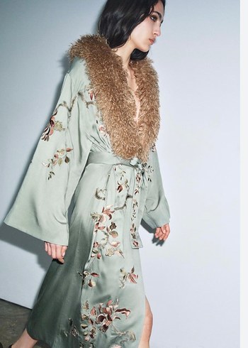 Uzun İşlemeli Kimono - Görsel 5