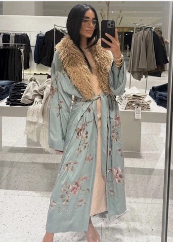 Uzun İşlemeli Kimono - Görsel 13