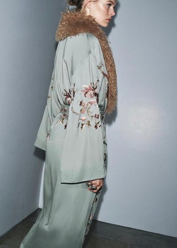 Uzun İşlemeli Kimono - Görsel 4