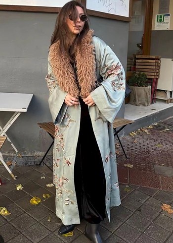 Uzun İşlemeli Kimono - Görsel 14