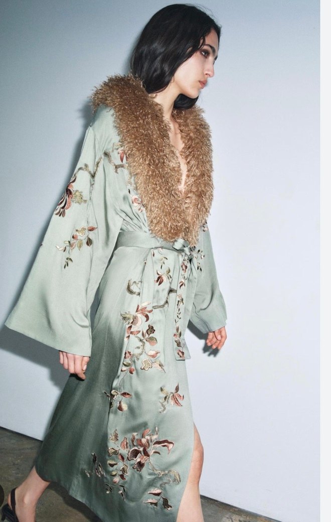 Uzun İşlemeli Kimono - Görsel 5