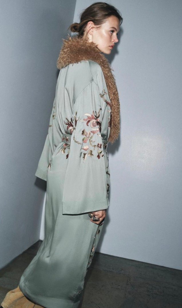 Uzun İşlemeli Kimono - Görsel 4