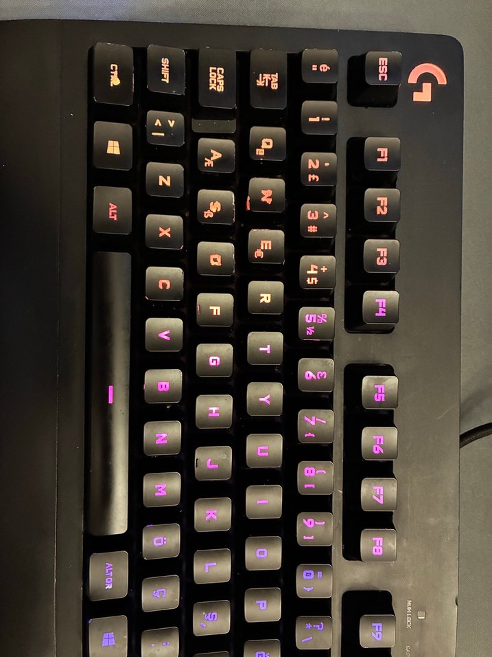 Logitech G213 Gaming mebran klavye - Görsel 5