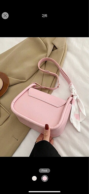 Sheinside Pembe kalpli shein çanta
