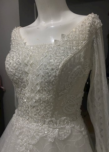 Vintage dantel boncuk işlemeli - Görsel 4