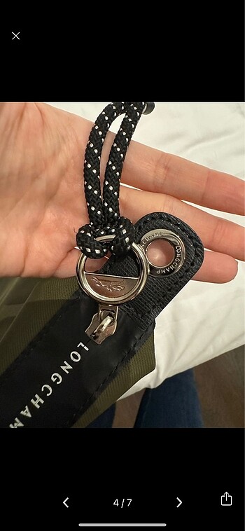  Beden haki Renk Longchamp kol çantası