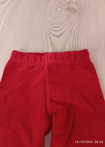 LC Waikiki Kızlar için kırmızı kadife tayt