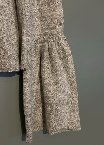 Gri Boğazlı Örgü Kadın Kazak - Görsel 2