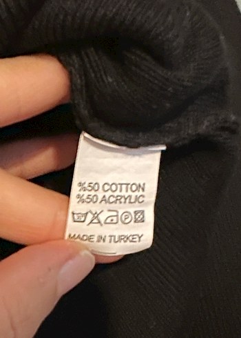 Siyah Uzun Kollu Mini Bluz - Görsel 4