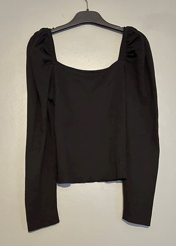 Siyah Uzun Kollu Mini Bluz - Görsel 2