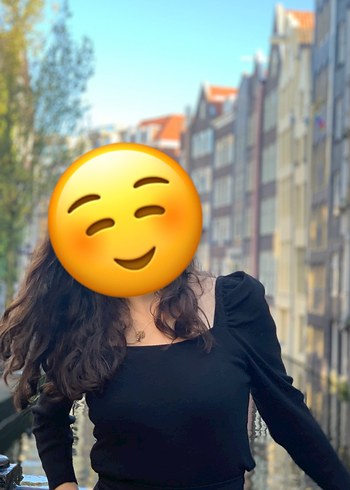 Siyah Uzun Kollu Mini Bluz - Görsel 5