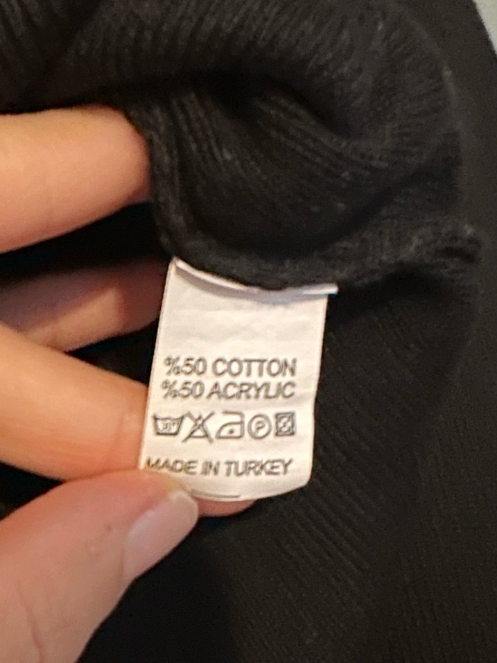 Siyah Uzun Kollu Mini Bluz - Görsel 4