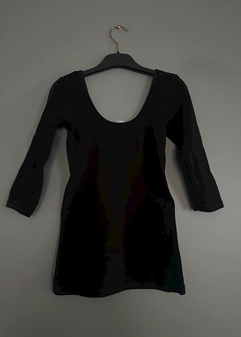 Siyah Minimalist Bluz - Görsel 2