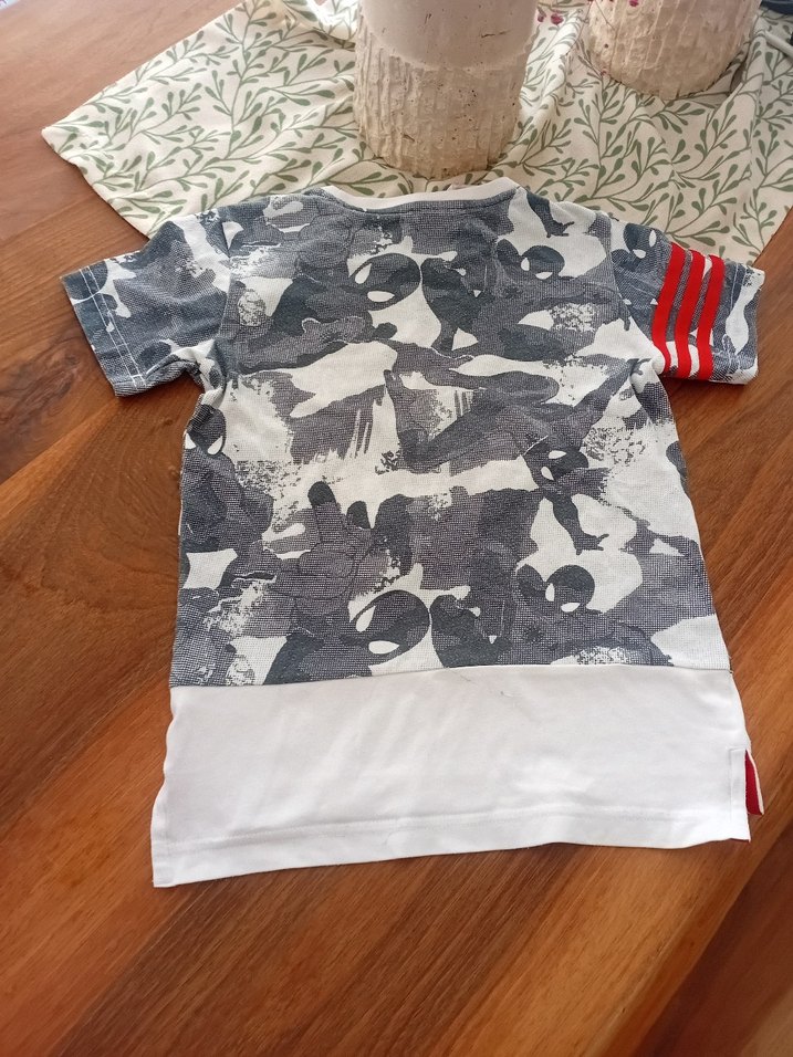 Gri Baskılı Erkek Çocuk Kısa Kollu Tişört - Görsel 4