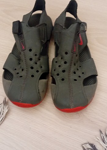 Gri Erkek Çocuk Cırt Cırtlı Kauçuk sandalet - Görsel 2