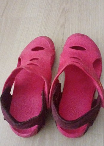 orjinal nike Kızlar için renkli pembe cırt cırtlı sandalet - Görsel 6