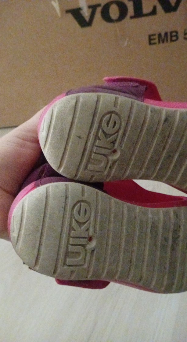 orjinal nike Kızlar için renkli pembe cırt cırtlı sandalet - Görsel 5