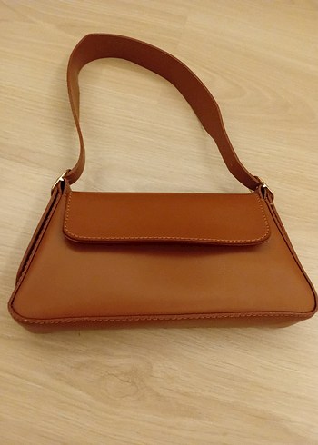 Kahverengi ve bordo Deri Kadın Çanta - Görsel 5