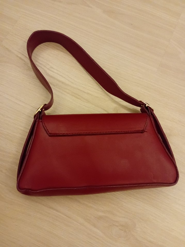 Kahverengi ve bordo Deri Kadın Çanta - Görsel 3