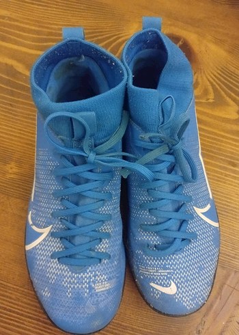 tek ebat Beden Nike Mavi Erkek Futbol Ayakkabısı Velcro