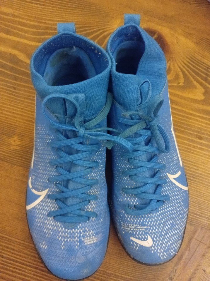 Nike Mavi Erkek Futbol Ayakkabısı Velcro - Görsel 3