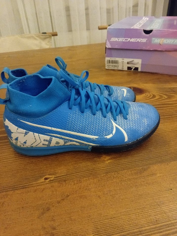 Nike Mavi Erkek Futbol Ayakkabısı Velcro - Görsel 4