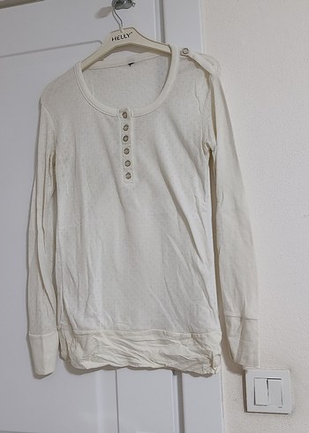 Nakış Desenli Beyaz Bebek Önlüğü - Görsel 2