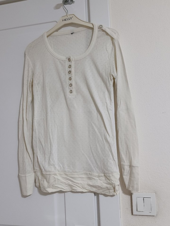 Nakış Desenli Beyaz Bebek Önlüğü - Görsel 2